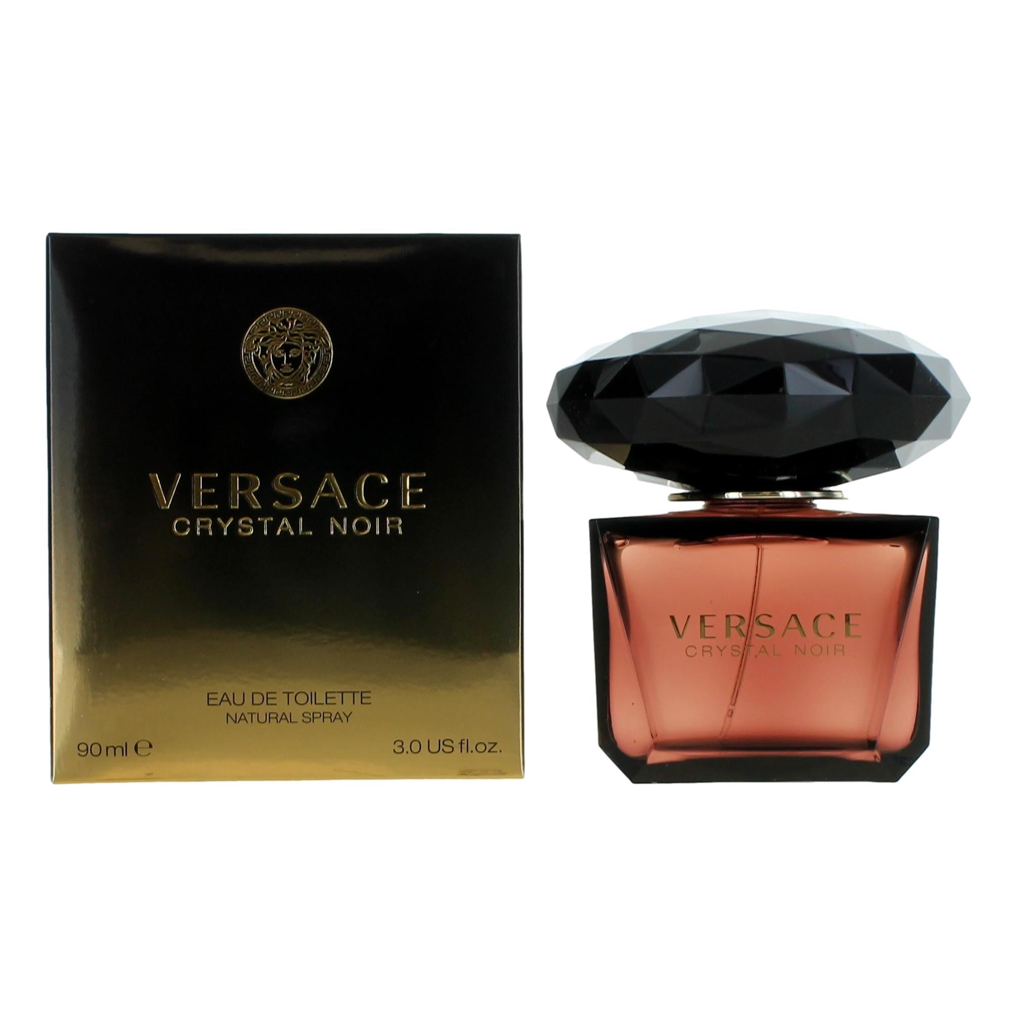 Bottle of Versace Crystal Noir by Versace, 3 oz Eau De Toilette Spray for Women